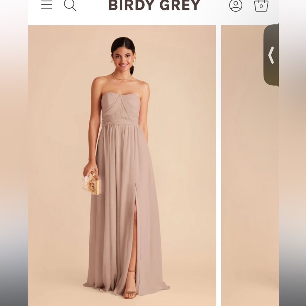 Birdy Grey Grace convertible Bridesmaid dress- XS-taupe